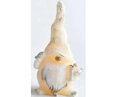 Mondex GNOM figūrėlė žvakė 8x15cm parafino kreminė