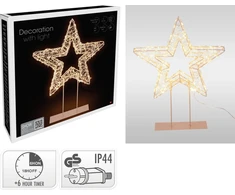 Mondex GWIAZDA LED NA PODSTAWIE 37 CM EKSTRA CIEPŁA BALTA