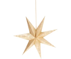 Mondex Christmas Gifts GWIAZDA DEKORACYJNA PAPIEROWA 45CM ZŁOTA