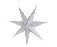 Mondex Christmas Gifts DEKORATYVINIS POPIERIUS STAR 60CM SIDABARAS