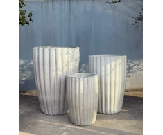 Mondex HEVRA Komplet 3 osłonek ceramicznych 46x46x68cm 38x38x58cm 29x29x44cm