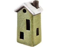 Mondex Keraminių namelių mišinys iš 3 raštų, geltona/žalia/raudona, 5,4x4,3x9,9 cm