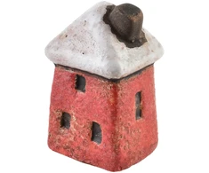 Mondex Keraminių namelių mišinys iš 3 raštų, geltona/žalia/raudona, 3,1x2,7x6,1 cm
