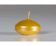 Mondex Komplet 12szt świec pływających PASTYLKI spalva auksinė 4,8x2,8cm