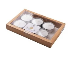 Aroma Di Rogito Mondex arbatinių žvakučių rinkinys, maks. 6 vnt., balta