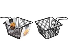 Mondex Metalinis užkandžių krepšelis su rankena - 22x13x9 cm - Frietmand