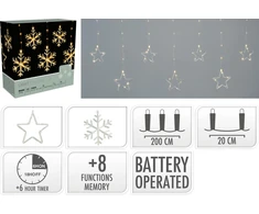Mondex KURTYNA LED CIEPŁA BIEL 200 × 60 CM