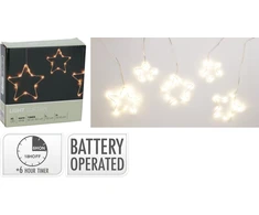 Mondex KURTYNA LED GWIAZDY METALOWA