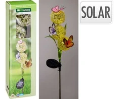Mondex Lampa solarna ogrodowa su polipropylenu i metalu 12x8x68 cm