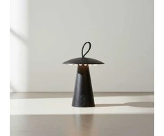 Home Styling Collection Metalinis stalinis šviestuvas, LED grybas, 15 x 17 cm
