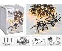 Mondex LAMPKI CLUSTER 384 LED CIEPŁA BALTA