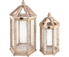 Mondex LOKKE Komplet 2 Latarni XL 32x27,5x65cm L 23x19,5x49cm