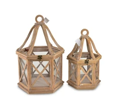 Mondex LOKKE Komplet 2 Latarni XL:34x30x52cm L:25,5x22x42cm