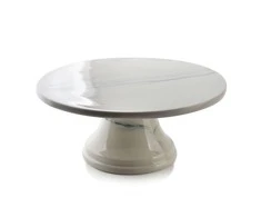 Affek Design Tortinė ant kojelės iš porceliano 25xh11cm, "Louise" , pilka