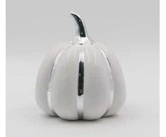 Mondex MAVE Figura dynia balta ir srebrna18x18xh20cm AW25