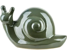 Mondex MAVE Žalias Figura ślimak ceramiczny 25x45 cm AW25