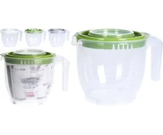 Lumarko Miska do miksowania su dangteliu, indas su miarką, 2200 ml