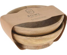 Home Styling Collection Medinė lėkštė 16 cm 400 ml 2 vnt.