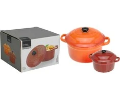 Eh Excellent Houseware Porcelianinė ramekinė su dangčiu 300 ml