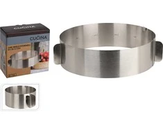 La Cucina Reguliuojama torto forma plieninė 16-30 cm