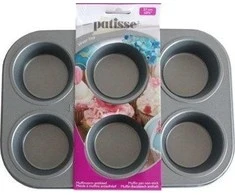 Patisse Mugfin forma 6 vnt 27 cm Sidabro viršus universalus