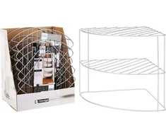 Storage Solutions Storage Solution Virtuvės Lentyna 23x23x21,5 cm - Kampinė, Metalinė, Pilka