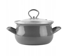 Mondex Silesia Emalia Tradicinis emaliuotas puodas MARYNA 2,3l, celadon, INDUKCINĖS DUJOS