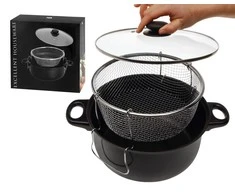 Excellent Houseware Kepimo puodas su stikliniu dangčiu, 26cm