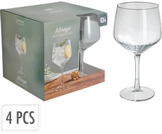 Mondex Rinkinys 4 KIELISZKÓW DO GINU Z TONIKIEM 610 ML