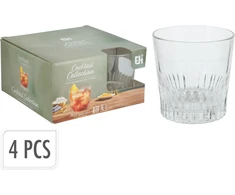 Mondex Rinkinys 4 SZKLANEK DO NAPOJÓW 340 ML