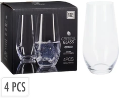 Mondex Rinkinys 4 SZKLANEK DO WODY 580 ML