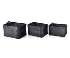 Mondex Affek Design SARA BLAKKKCOMLETE 3 COS L38x26xh22cm, M34x23xh20cm, S30x20xH18cm