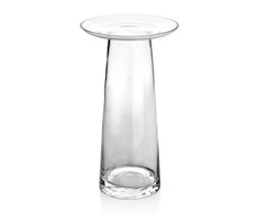 Mondeks Mondex SERENITE Wazon su kołnierzem 14,5x14,5x25 cm permatomas