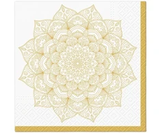 Mondex Serwetki 33x33 Złota mandala 20szt