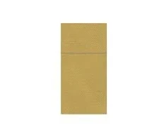Mondex Serwetki POCKET na sztućce 40x40cm 25szt fizelina auksinė