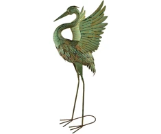 Mondex Since 1986 CEDRIC Metalinė figūrėlė HERON 30x18x84cm išskleidę sparnus