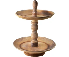 Mondex Since 1986 DAZ dekoratyvinė dviejų aukštų lėkštė 21/24x30cm