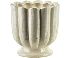 Mondex Since 1986 EVAM BEIGE taurė-vaza 15,5x15,15x15,5 cm