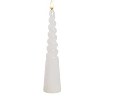 „Mondex Since 1986 IDALIA“ LED žvakė 5 x 25 cm kūgio formos