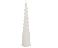 „Mondex Since 1986 IDALIA“ LED žvakė 5 x 25 cm kūgio formos