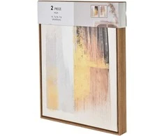 Mondex Since 1986 INGA paveikslų rinkinys, 2 vnt., 40x50 cm, modernus smėlio spalvos