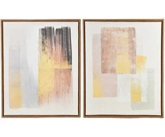 Mondex Since 1986 INGA paveikslų rinkinys, 2 vnt., 40x50 cm, modernus smėlio spalvos
