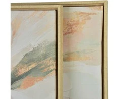 Mondex Since 1986 INGA 2 paveikslų rinkinys 60x60cm baltos gėlės