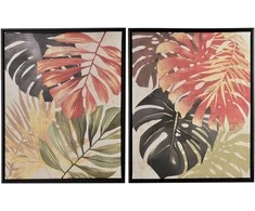 Mondex Since 1986 INGA 2 paveikslų rinkinys 40x50cm Spalvinga džiunglė