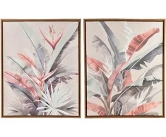 Mondex Since 1986 INGA 2 paveikslų rinkinys 40x50cm rožinė sterlicia