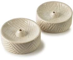 Mondex Since 1986 Komplet 2 podstawek na kadzidło 7x7x3cm smėlio sp.
