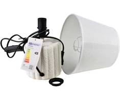 Mondex Since 1986 LETI Pilkas Lampa stołowa 11x20x28cm