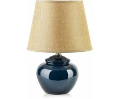 Mondex Since 1986 LETI Pilkas Lampa stołowa 13x20x28,5cm tamsiai mėlyna