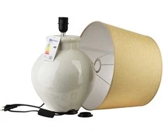 Mondex Since 1986 LETI Pilkas Lampa stołowa 28x36x56cm