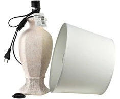 Mondex Since 1986 LETI Pilkas Lampa stołowa 16x33x59cm